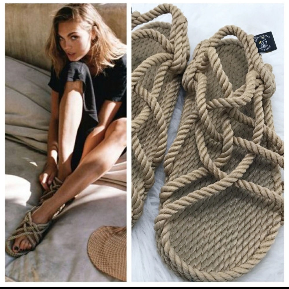 Nomadic State of Mind camel Lounger Sandals Handmade size 43 New